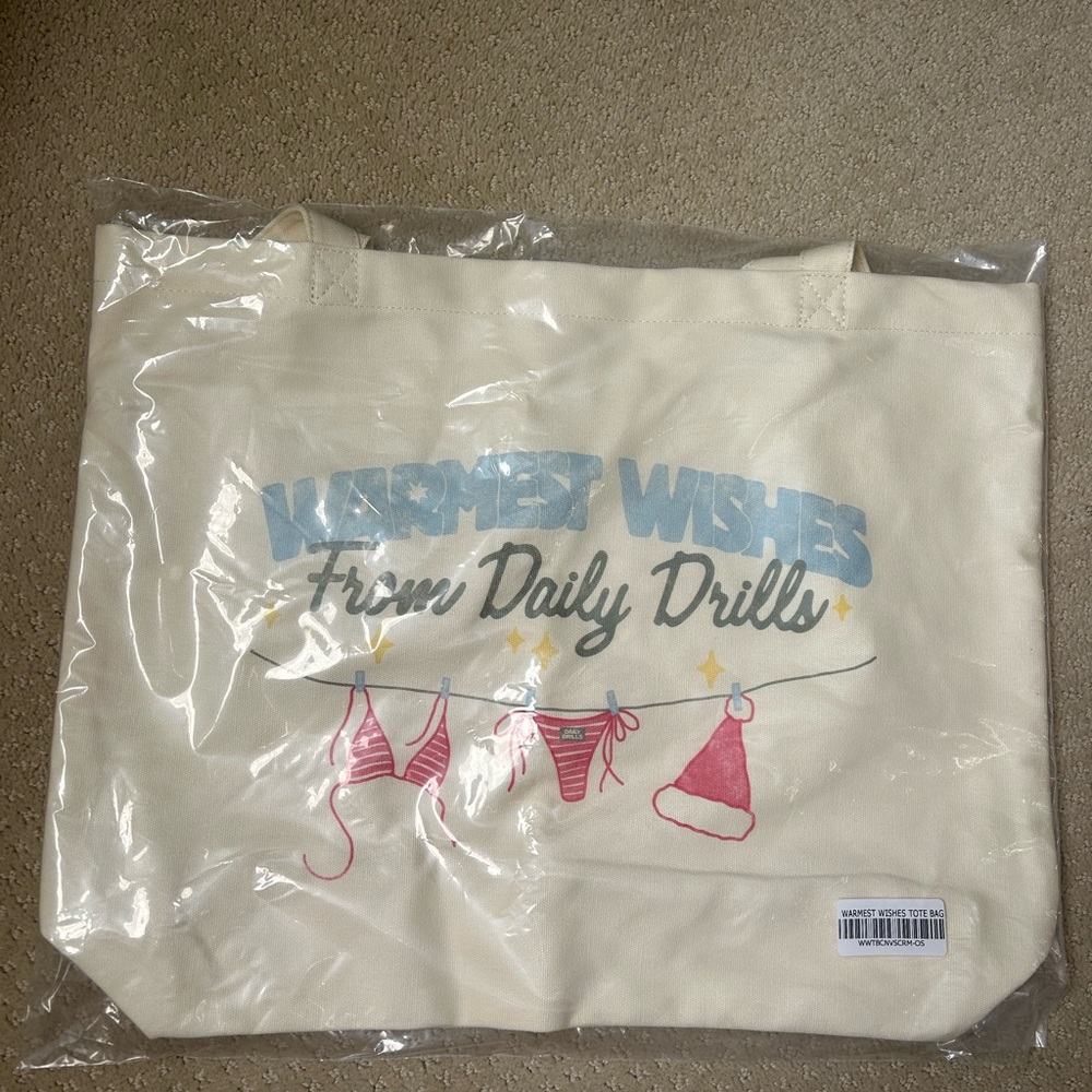 Daily Drills Limited Edition Warmest Wishes Tote NWT